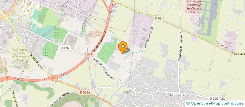 localisation de l'entreprise JPS  MALISSARD