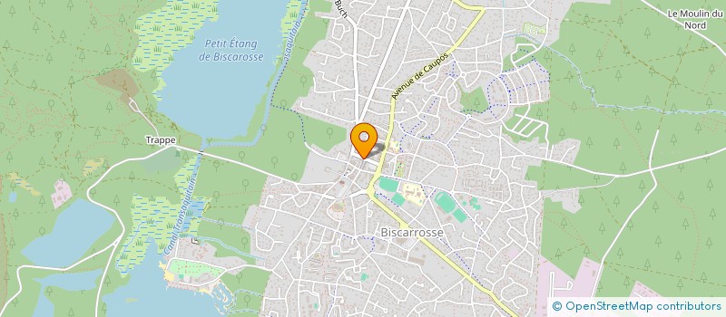 localisation de l'entreprise JPS  BISCARROSSE