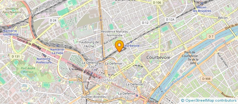 localisation de l'entreprise JPS CONTROLE à COURBEVOIE