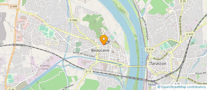 localisation de l'entreprise JPS DEPAN'GAZ  BEAUCAIRE