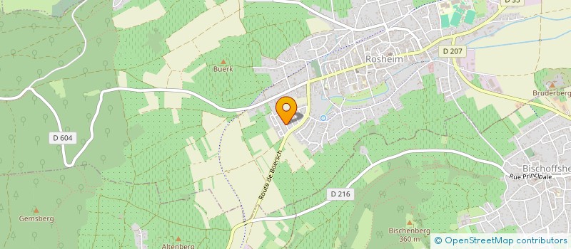 localisation de l'entreprise JPS IMMOBILIER  ROSHEIM