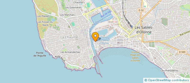 localisation de l'entreprise JPS IMMOBILIER SARL à LES SABLES D'OLONNE