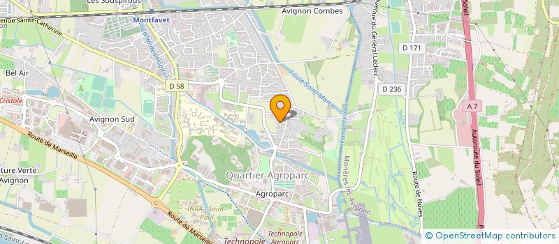 localisation de l'entreprise JPS LES OLIVIERS  AVIGNON