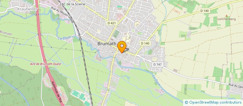 localisation de l'entreprise JPS PIANOS  BRUMATH