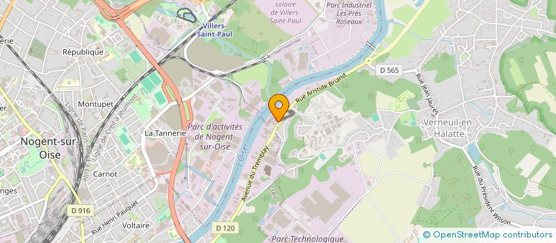 localisation de l'entreprise JPS UTILITAIRES à CREIL