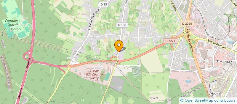 localisation de l'entreprise JPS2L à OLIVET
