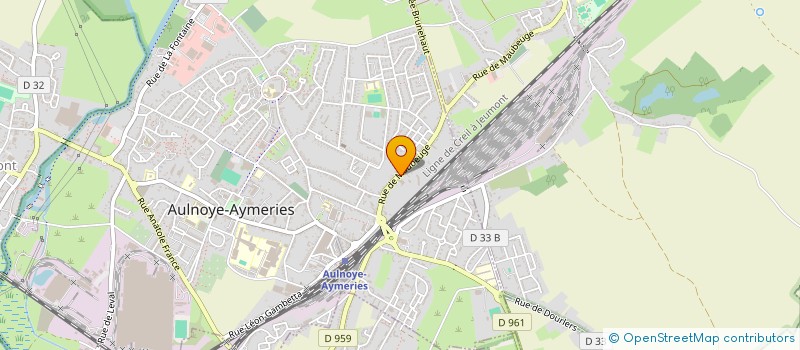 localisation de l'entreprise JPSA AUTOMOBILES à AULNOYE-AYMERIES
