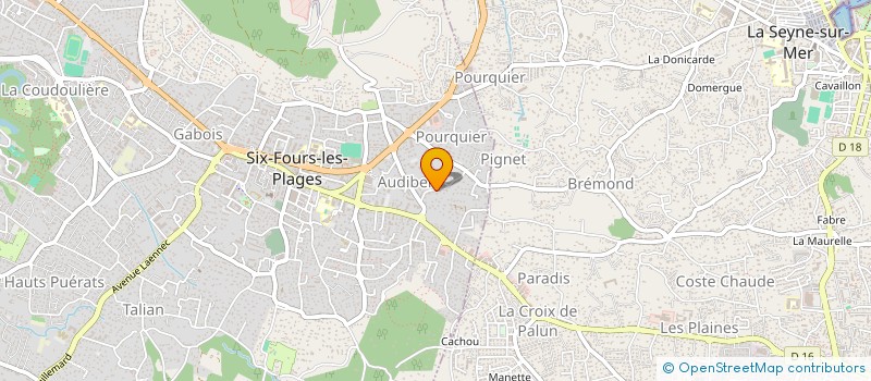 localisation de l'entreprise JPSAND à SIX-FOURS-LES-PLAGES