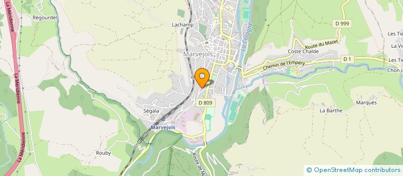 localisation de l'entreprise JPSG MENDE SCI  MARVEJOLS