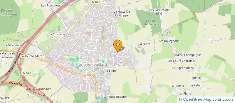 localisation de l'entreprise JPT HOLDING  THORIGNE-FOUILLARD