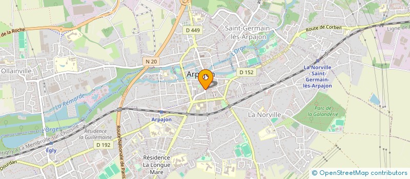 localisation de l'entreprise JPV à ARPAJON
