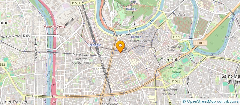 localisation de l'entreprise JPV à GRENOBLE