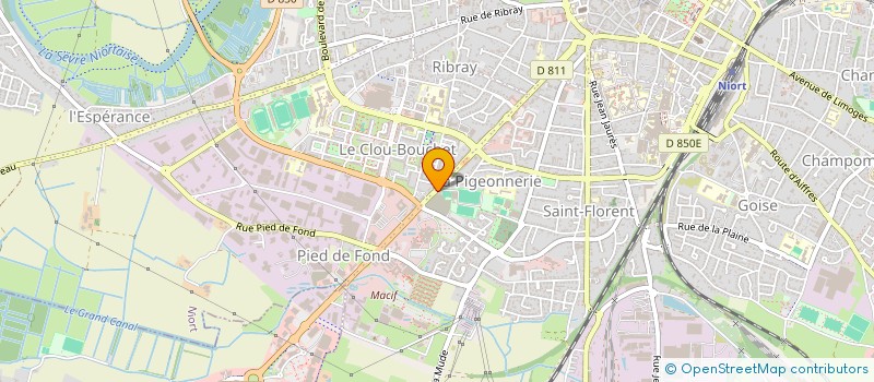 localisation de l'entreprise JPV  NIORT