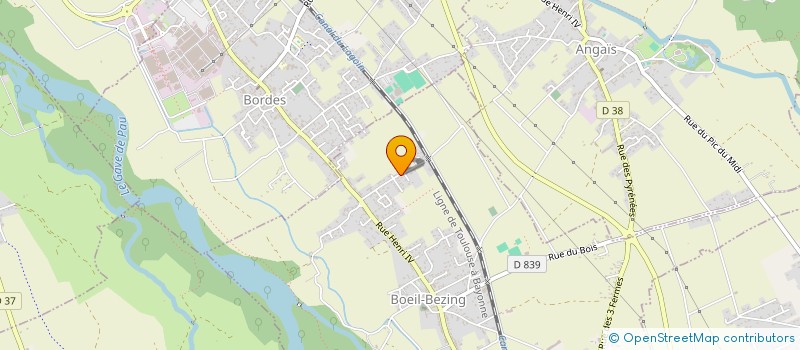 localisation de l'entreprise JPV  BOEIL-BEZING