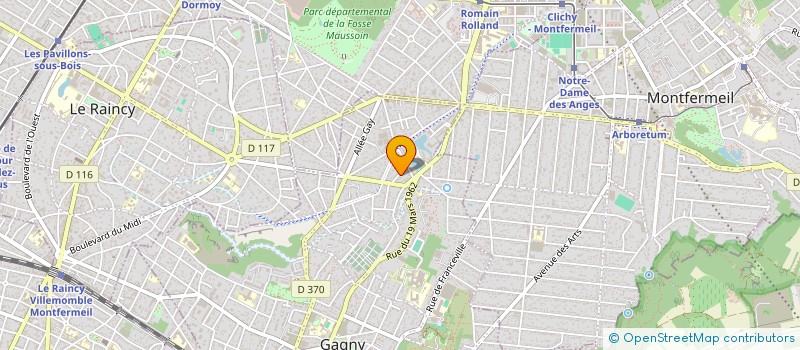 localisation de l'entreprise JPV à GAGNY