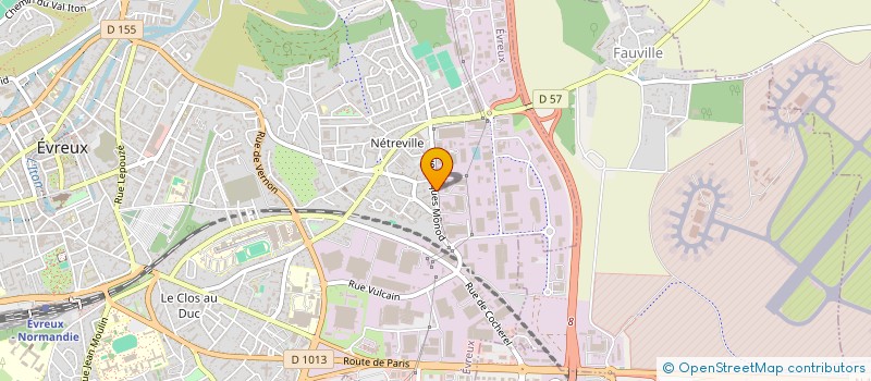 localisation de l'entreprise JPV BATIMENT à EVREUX