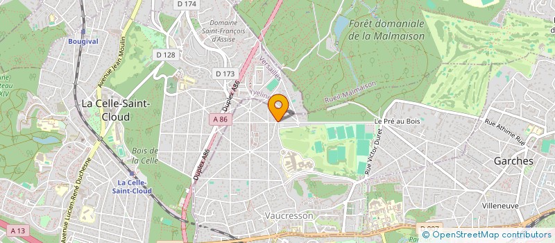 localisation de l'entreprise JPV COURTINAT à VAUCRESSON
