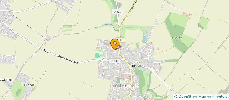 localisation de l'entreprise JPV INVEST  BIEVILLE-BEUVILLE