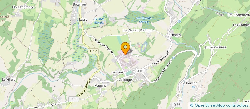 localisation de l'entreprise JPV MONTAGE à ORCIER