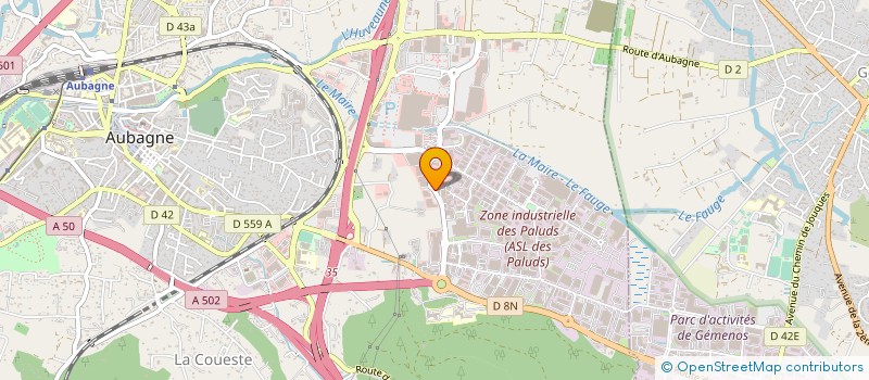 localisation de l'entreprise JPX CONCEPT à AUBAGNE