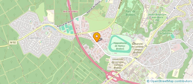 localisation de l'entreprise JPZ IMMO à VANDŒUVRE-LES-NANCY