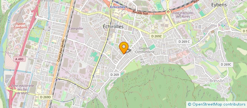 localisation de l'entreprise JPZ PRODUCTIONS  ECHIROLLES