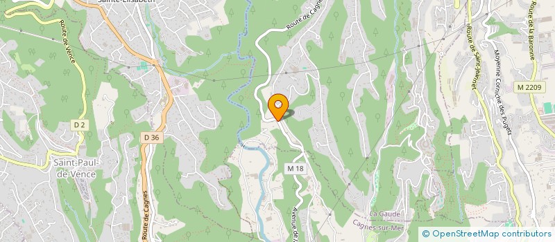 localisation de l'entreprise JQR IMMO  LA GAUDE