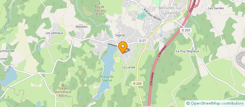 localisation de l'entreprise JR 2000  BESSINES-SUR-GARTEMPE