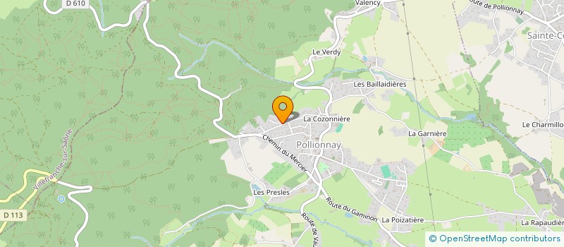 localisation de l'entreprise JR  POLLIONNAY