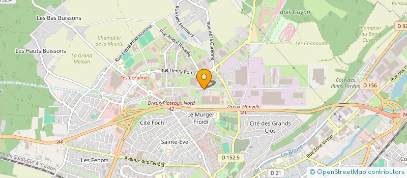 localisation de l'entreprise JR AD à DREUX