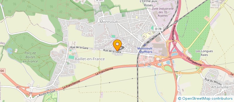 localisation de l'entreprise JR ASSAINISSEMENT  BAILLET-EN-FRANCE