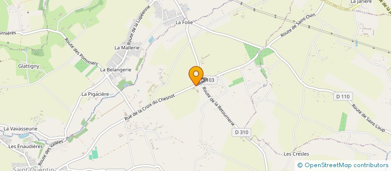 localisation de l'entreprise JR AUTO 50  SAINT-QUENTIN-SUR-LE-HOMME