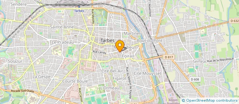 localisation de l'entreprise JR BLACKWOOD à TARBES