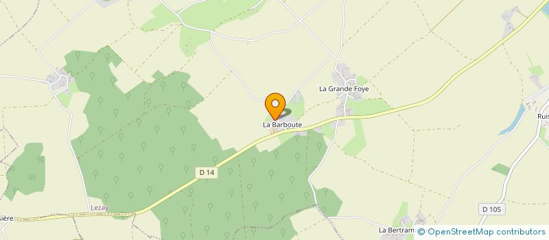 localisation de l'entreprise JR CARB à LEZAY