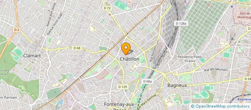 localisation de l'entreprise JR COIFF à CHATILLON