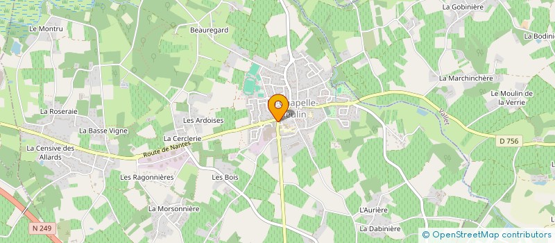 localisation de l'entreprise JR COURTAGE CIE  LA CHAPELLE-HEULIN