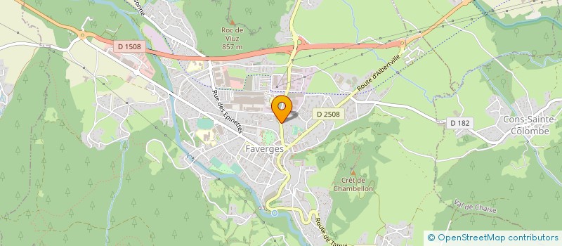 localisation de l'entreprise JR DOUSSARD TAXIS  FAVERGES-SEYTHENEX