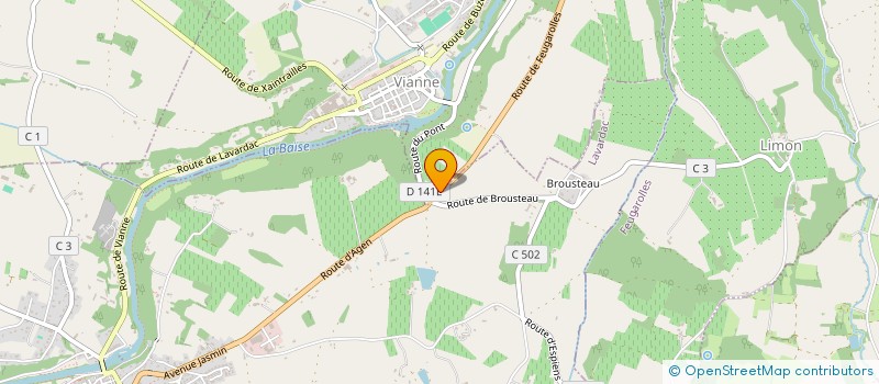 localisation de l'entreprise JR DUPEYRON  VIANNE