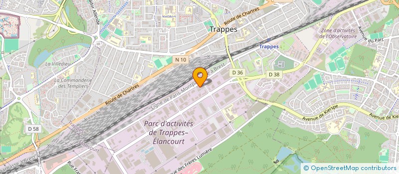 localisation de l'entreprise JR ELEC SAS  TRAPPES