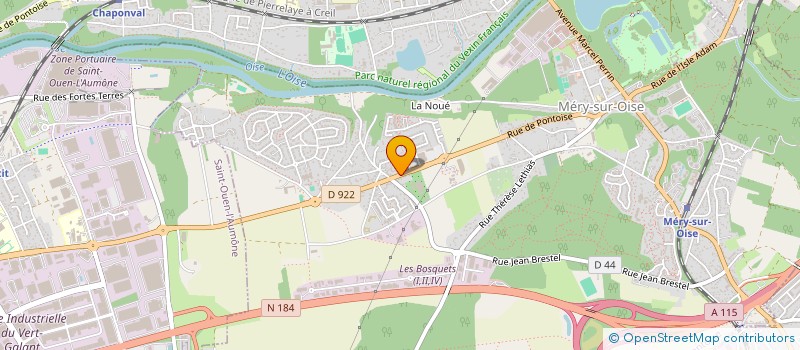 localisation de l'entreprise JR ET SOLAIRE  MERY-SUR-OISE