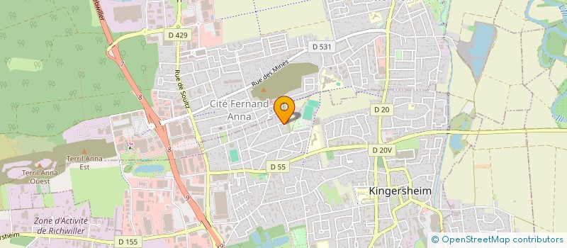 localisation de l'entreprise JR HOLDING  KINGERSHEIM