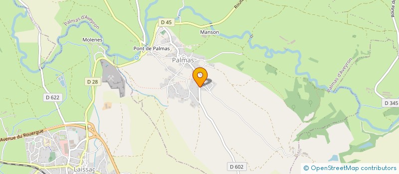 localisation de l'entreprise JR IMMO  LAISSAC-SEVERAC L'EGLISE