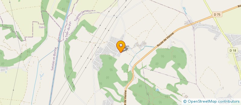 localisation de l'entreprise JR-IMMO  CHAMAGNIEU