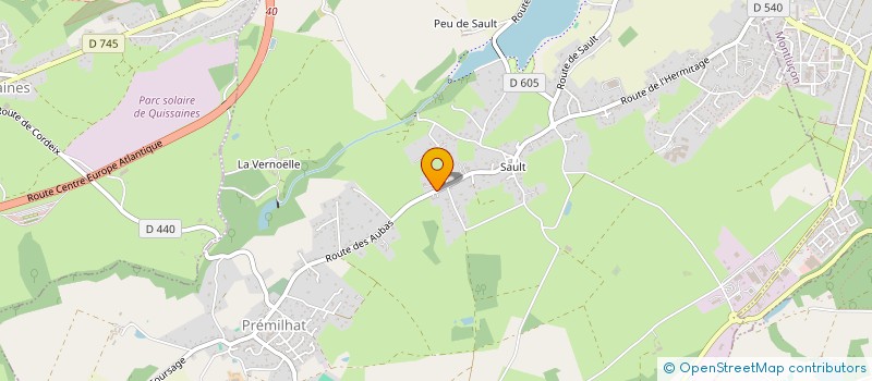 localisation de l'entreprise JR IMMOBILIER à PREMILHAT
