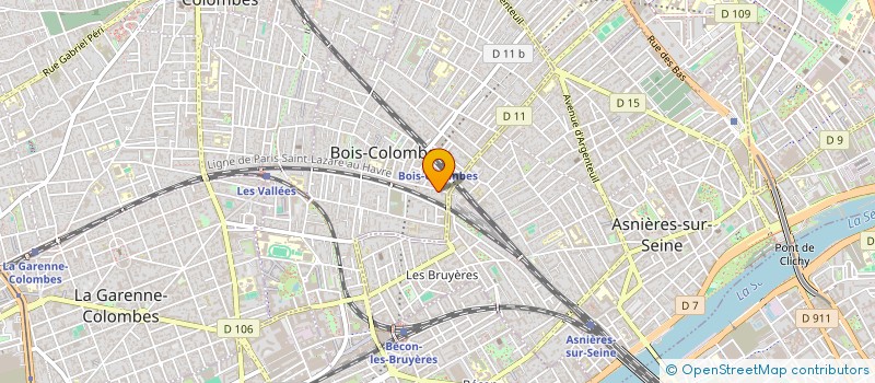localisation de l'entreprise JR IMMOBILIER BOIS-COLOMBES à BOIS-COLOMBES