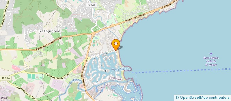 localisation de l'entreprise JR INVESTISSEMENTS à GRIMAUD