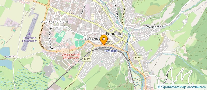 localisation de l'entreprise JR MECANIQUE à PONTARLIER