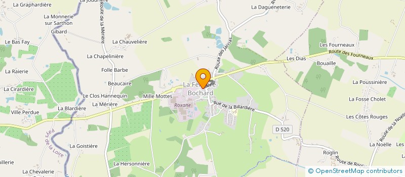 localisation de l'entreprise JR.MENUISERIES à LA FERRIERE-BOCHARD