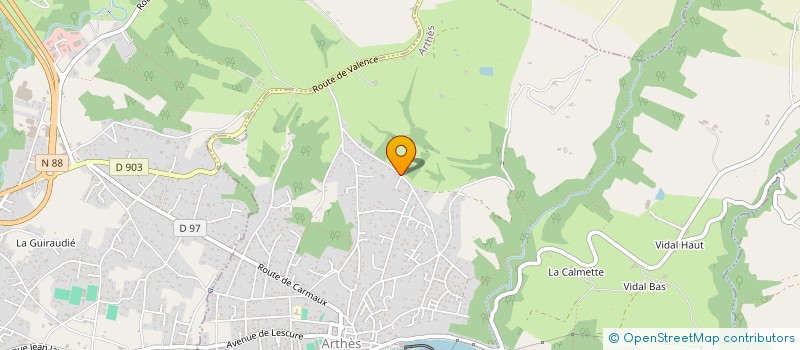 localisation de l'entreprise JR MONDIAL SPORTS ET DECOUVERTES  ARTHES