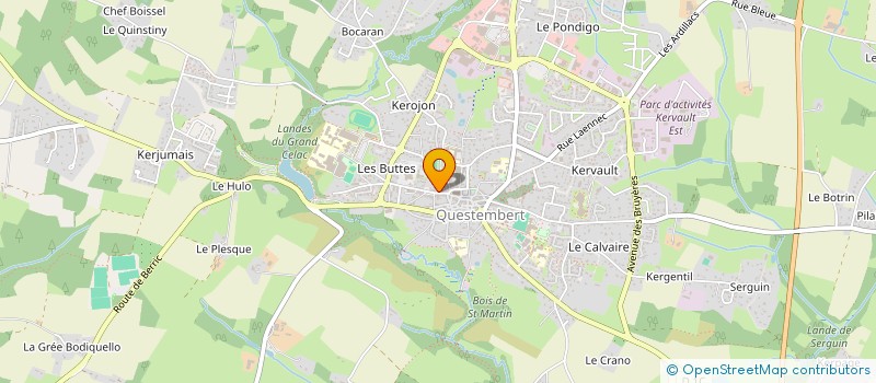 localisation de l'entreprise JR OPTIQUE à QUESTEMBERT